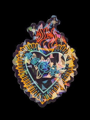 Sacred Heart Rose Stickers
